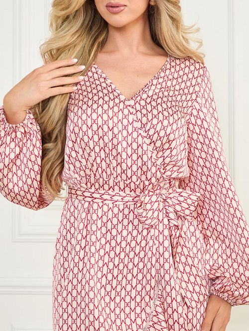 Guess Betty Blue Wrap Dress Roze | GUESS-SN26894