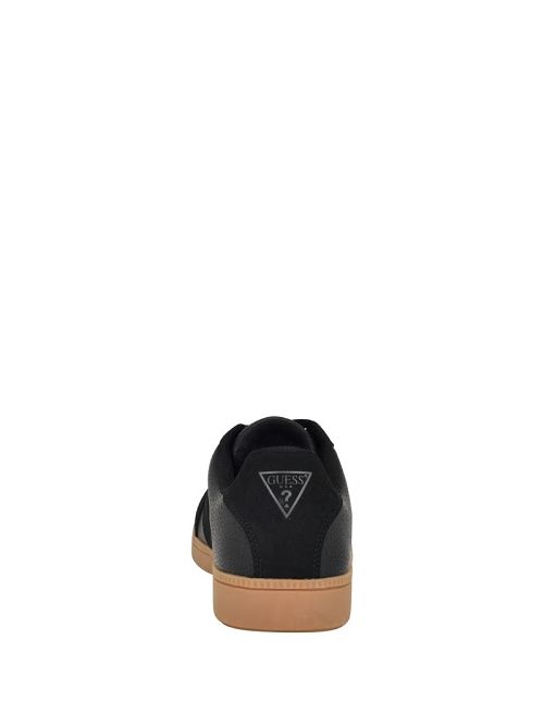Guess Bishan Faux-Leather Sneakers Zwart | GUESS-SN31881