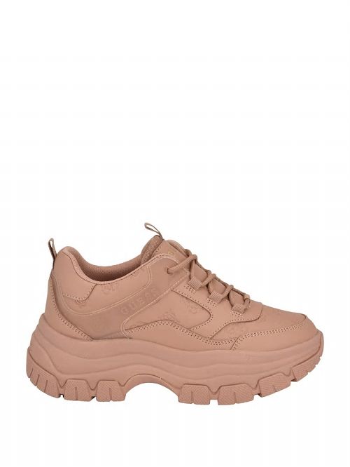 Guess Bisun Signature Peony Sneakers Beige | GUESS-SN29510