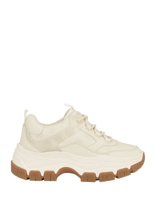 Guess Bisun Signature Peony Sneakers Wit | GUESS-SN29575
