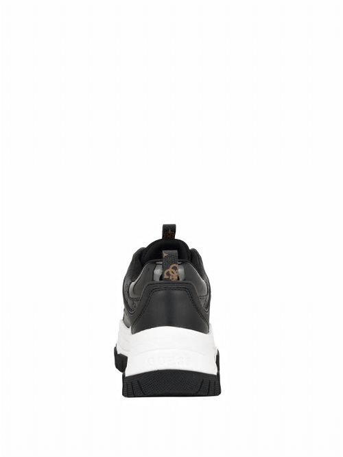 Guess Bisun Signature Peony Sneakers Zwart | GUESS-SN29514