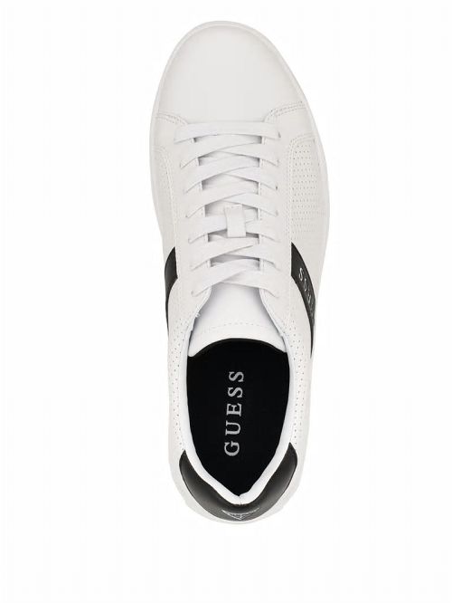 Guess Bixly Signature Stripe Low-Top Sneaker Wit | GUESS-SN31870