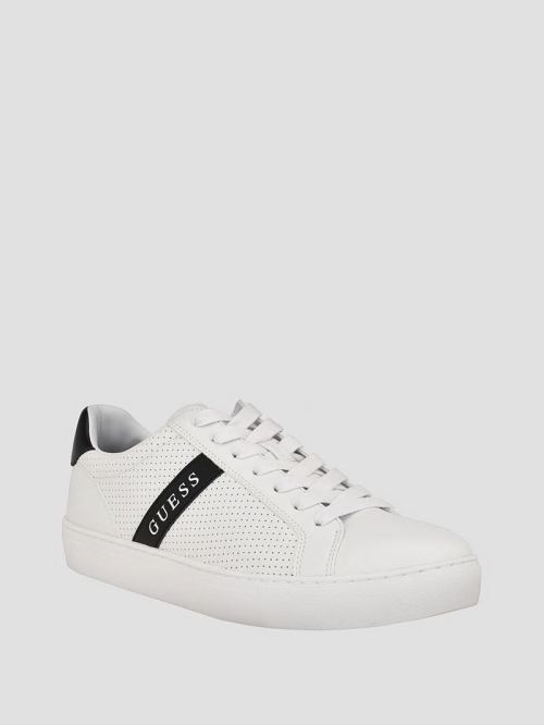 Guess Bixly Signature Stripe Low-Top Sneaker Wit | GUESS-SN31870