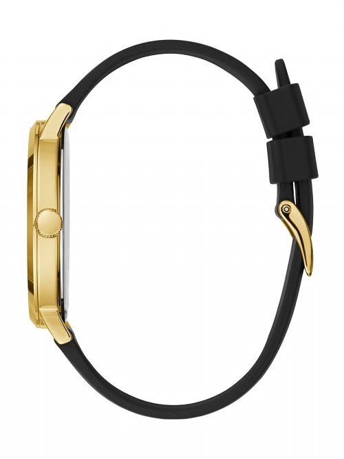 Guess Black and Gold-Tone Analog Watch Zwart | GUESS-SN30006