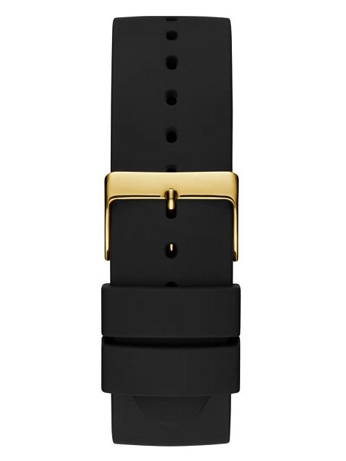 Guess Black and Gold-Tone Analog Watch Zwart | GUESS-SN30006