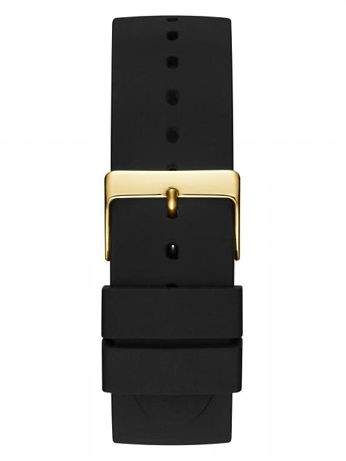 Guess Black and Gold-Tone Analog Watch Zwart | GUESS-SN31640
