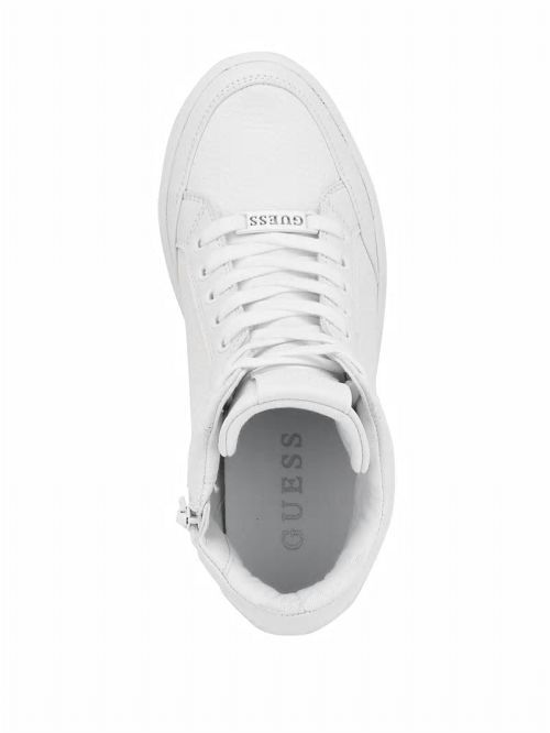 Guess Blairin Rhinestone Logo Wedge Sneakers Wit | GUESS-SN29544