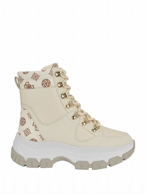 Guess Bliza Lace-Up Sneaker Booties Wit | GUESS-SN29952