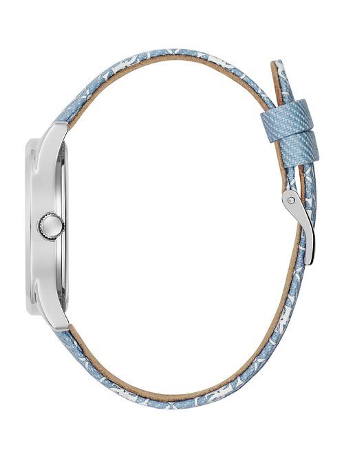 Guess Blue Denim Analog Watch Blauw | GUESS-SN30017