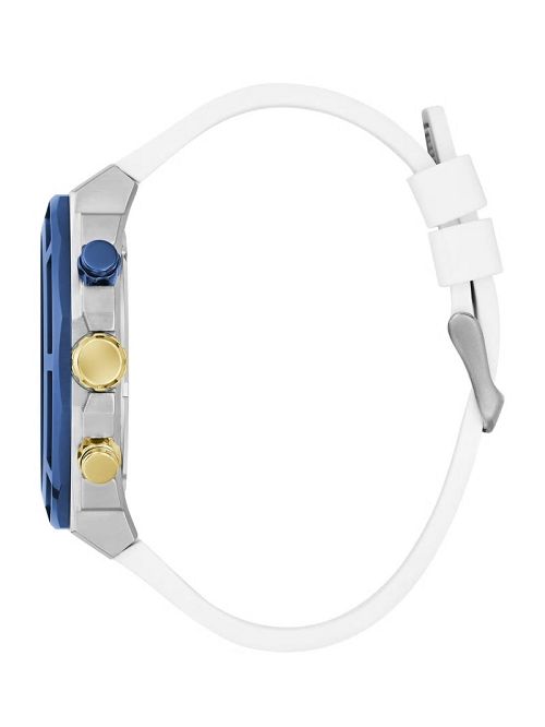 Guess Blue and Silver-Tone Chronograph Watch Goud | GUESS-SN31675