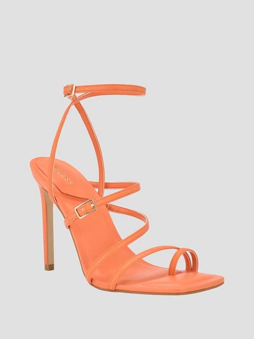 Guess Bolten Strappy Stiletto Heels Oranje | GUESS-SN29810