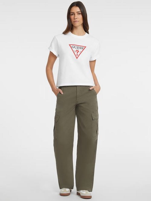 Guess Boxy Iconic Tee Wit | GUESS-SN27142