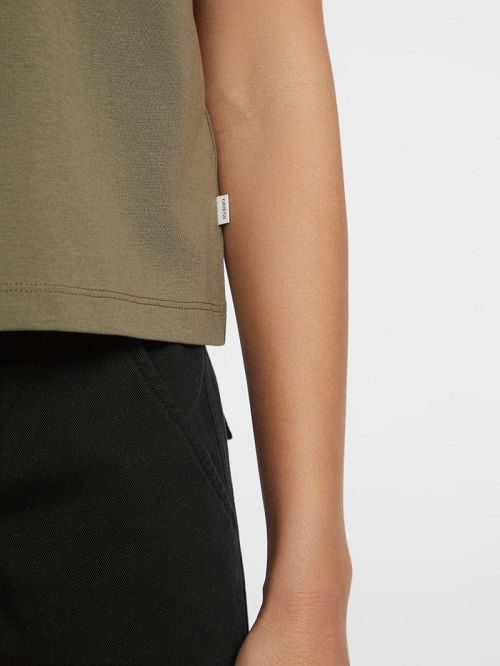 Guess Boxy Logo Tee Groen | GUESS-SN27177