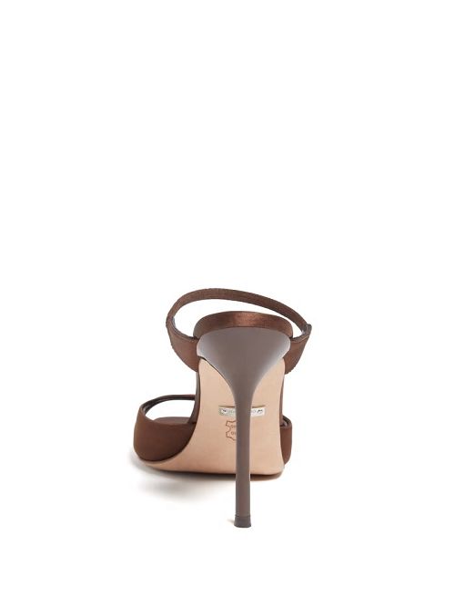 Guess Brielle Satin Sandal Bruin | GUESS-SN29816