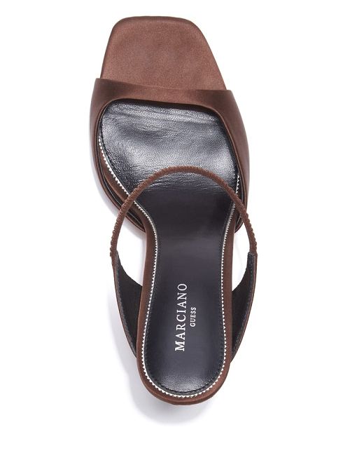 Guess Brielle Satin Sandal Bruin | GUESS-SN29816