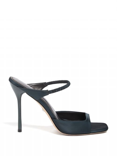 Guess Brielle Satin Sandal Groen | GUESS-SN29743