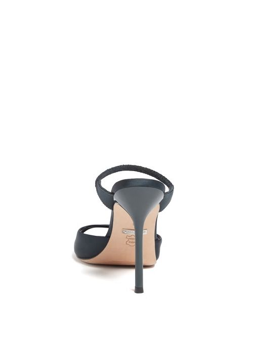Guess Brielle Satin Sandal Groen | GUESS-SN29743
