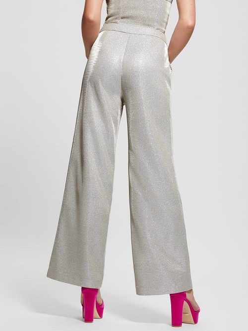 Guess Brisilda Shimmering Pants Beige | GUESS-SN28194