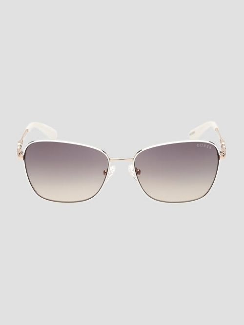 Guess Butterfly Metal Colored Trim Sunglasses Wit | GUESS-SN30048