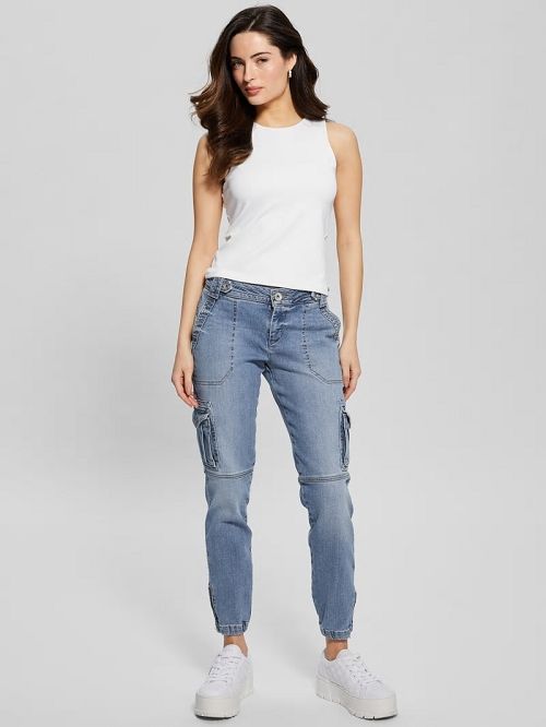Guess Cadet Cargo Jeans Blauw | GUESS-SN26605