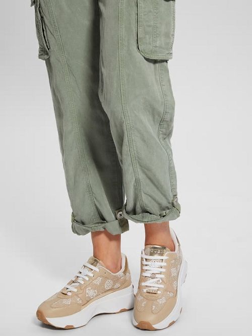 Guess Calebb Peony Sneakers Bruin | GUESS-SN29525