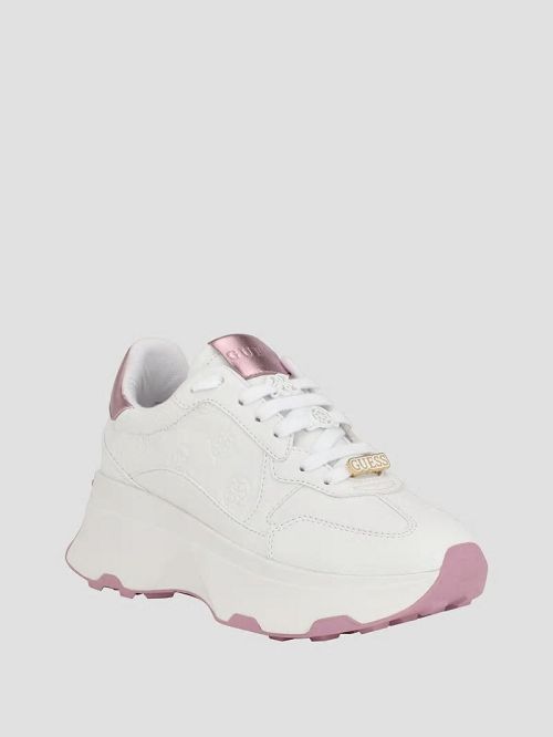 Guess Calebb Signature Sneakers Wit | GUESS-SN29535