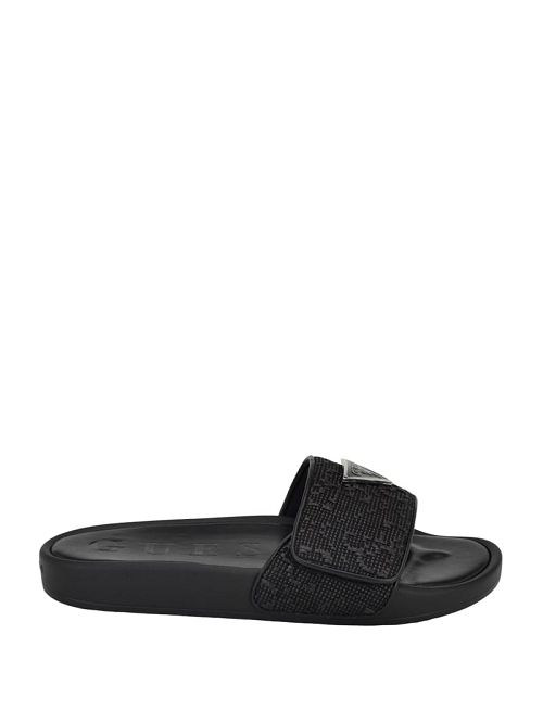 Guess Callena Pool Slides Zwart | GUESS-SN29711