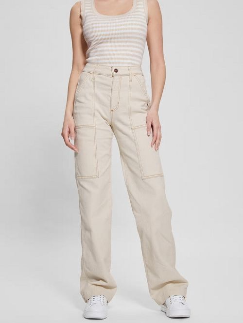 Guess Carrie Carpenter Jeans Beige | GUESS-SN26520