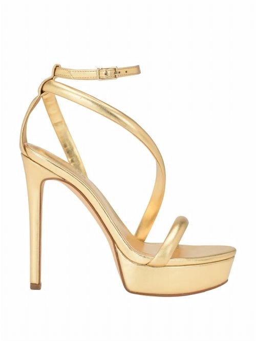 Guess Casilda Strappy Stiletto Heels Goud | GUESS-SN29780