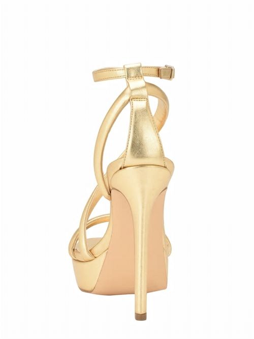Guess Casilda Strappy Stiletto Heels Goud | GUESS-SN29780