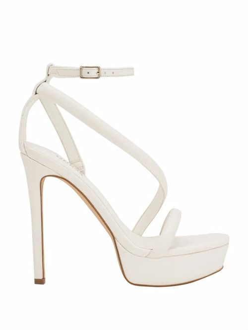Guess Casilda Strappy Stiletto Heels Zwart Wit | GUESS-SN29789