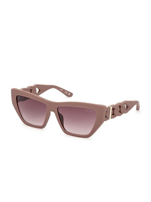 Guess Cat-Eye Chain-Link Sunglasses Beige | GUESS-SN30066