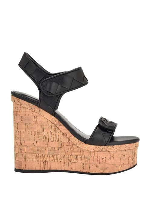 Guess Cataline Wedge Sandals Zwart | GUESS-SN29612