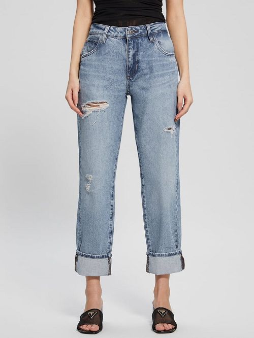 Guess Celia Boyfriend Jeans Blauw | GUESS-SN26633