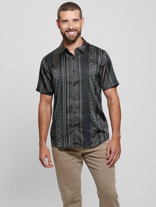 Guess Charm Mosaic Shirt Multi | GUESS-SN31259
