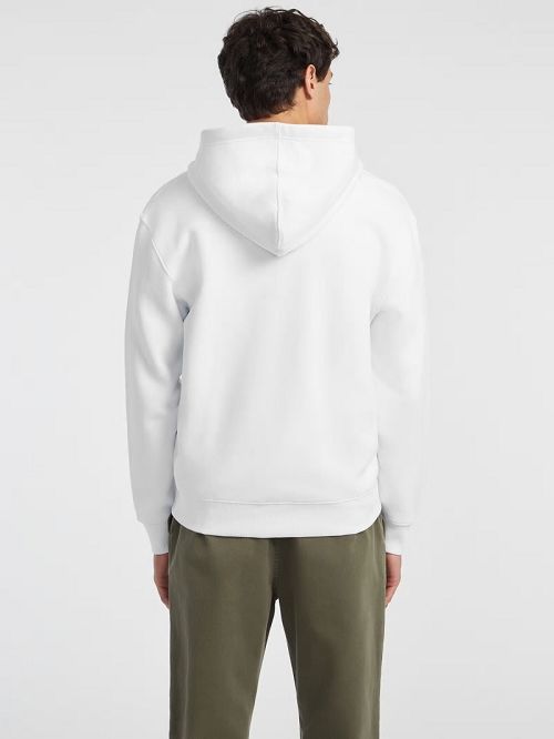 Guess Chenille Patch Zip-Up Hoodie Wit | GUESS-SN30787