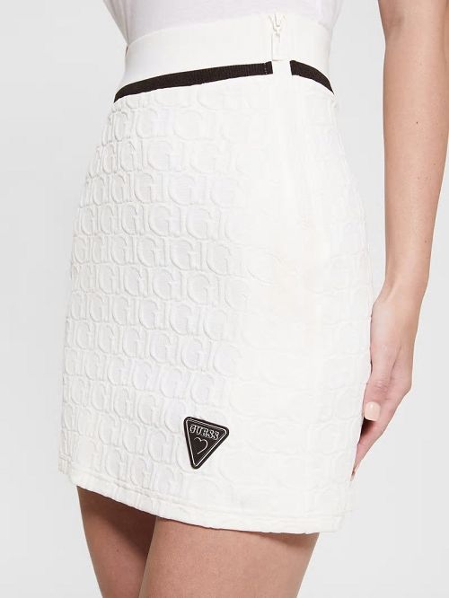 Guess Cheri Signature Skirt Wit | GUESS-SN28432