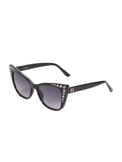 Guess Claire Crystal Cat-Eye Sunglasses Zwart | GUESS-SN30061