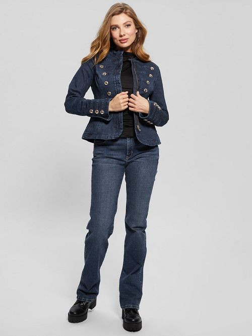 Guess Clash Marching Denim Jacket Blauw | GUESS-SN26692
