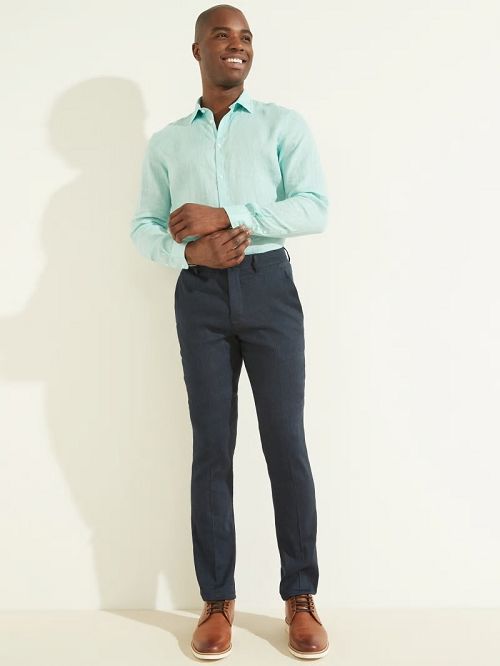 Guess Classic Chino Pant Blauw | GUESS-SN31378