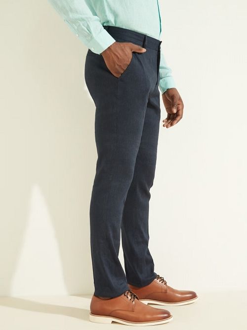 Guess Classic Chino Pant Blauw | GUESS-SN31378
