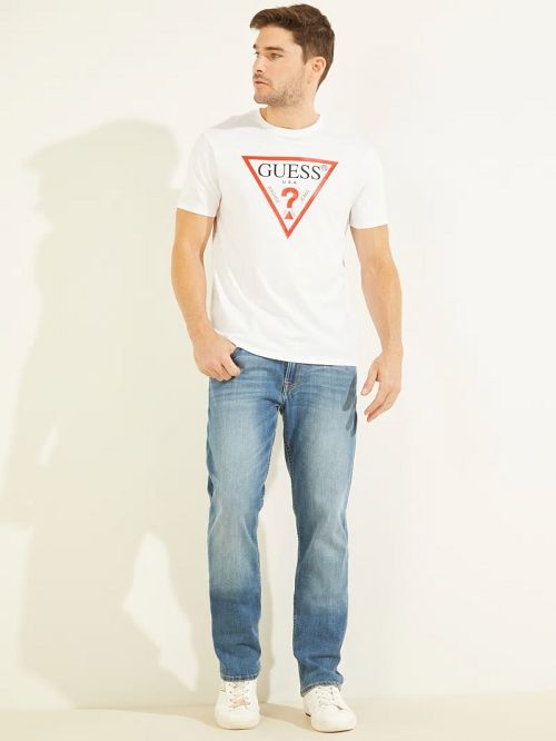 Guess Classic Logo Tee Wit | GUESS-SN30481