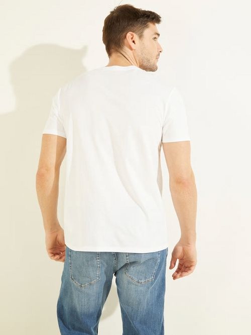 Guess Classic Logo Tee Wit | GUESS-SN30481