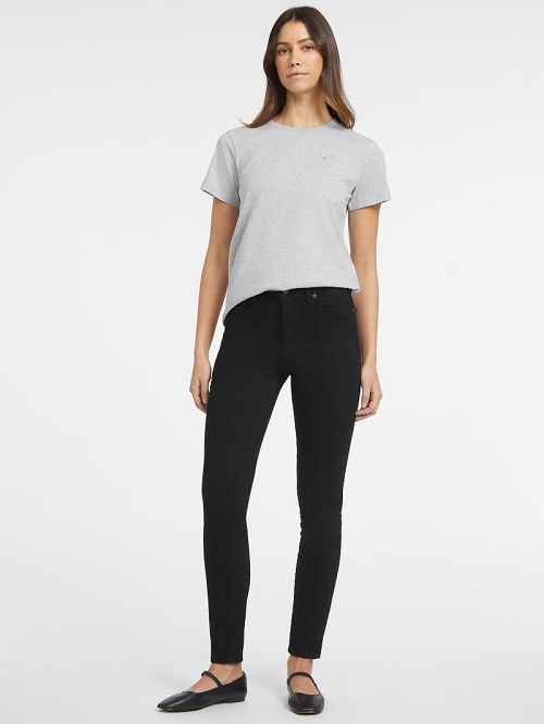 Guess Classic Mini Triangle Tee Grijs | GUESS-SN27155