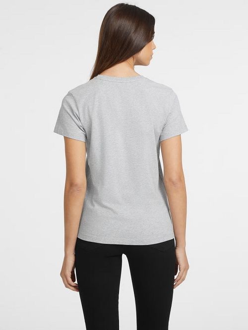 Guess Classic Mini Triangle Tee Grijs | GUESS-SN27155