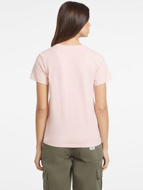 Guess Classic Script Logo Tee Roze | GUESS-SN27132