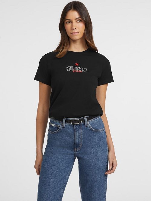Guess Classic Star Tee Zwart | GUESS-SN27139