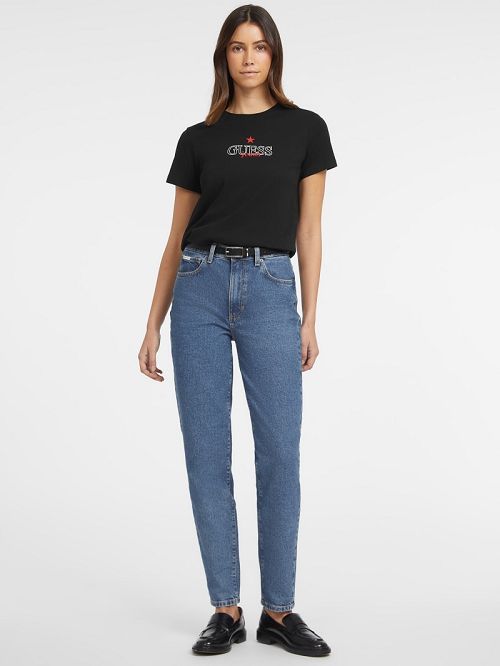 Guess Classic Star Tee Zwart | GUESS-SN27139