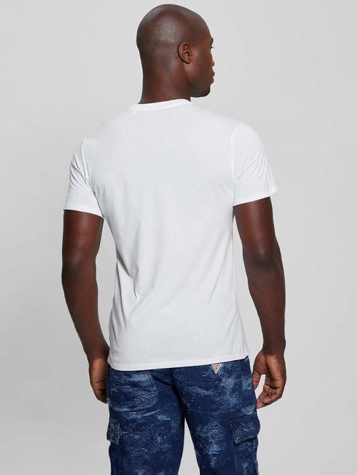 Guess Club Logo Tee Wit | GUESS-SN30566