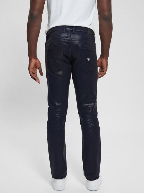 Guess Coated Tapered Jeans Blauw | GUESS-SN30349